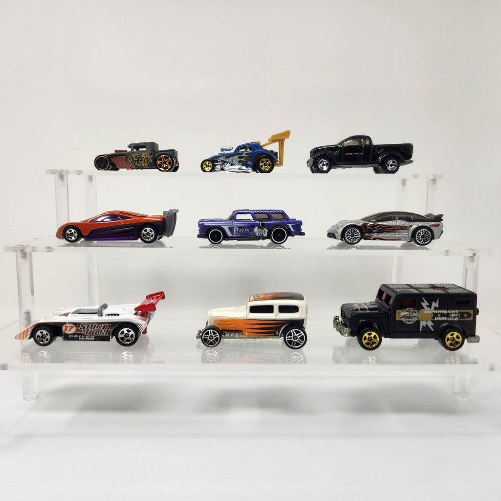 Lot of (9) Hot Wheels Diecast Cars 2000-2022 1/64 (b4)